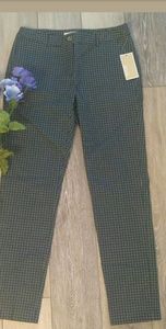 New Women's Michael Kors plaid skinny pants 2
